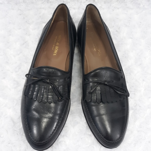 Hand Crafted Italian Leather Kiltie Dress Loafers - Picture 1 of 8